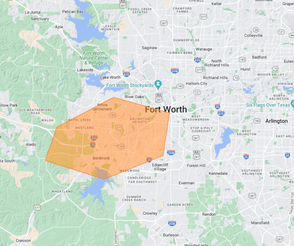 Photo of Service Area in Fort Worth