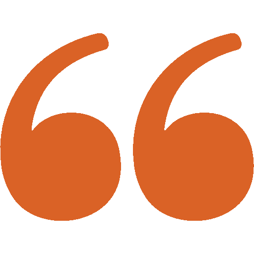 orange quote icons